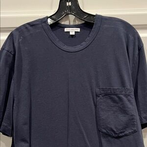 James Perse Men's Deep Blue Short Sleeve Tee